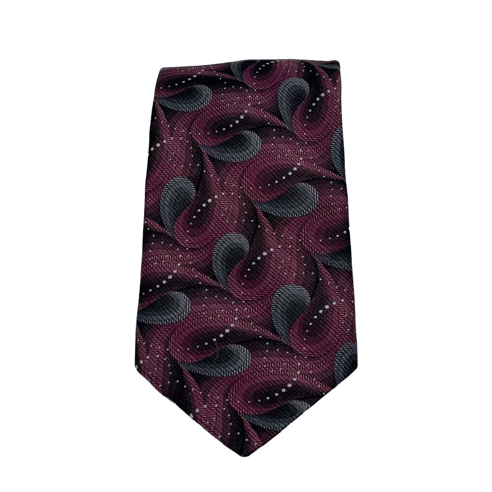 Men's Maroon Silk Paul Dione Tie